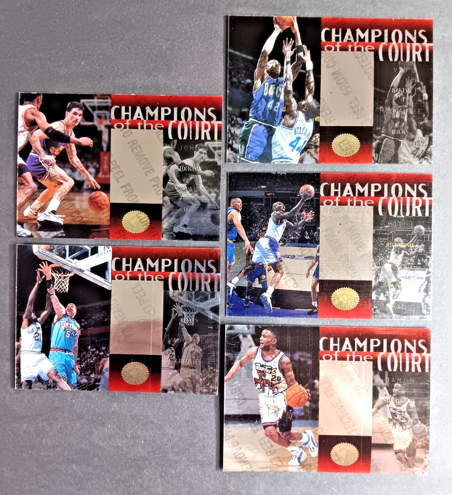 1995-96 Upper Deck SP Champions of the Court 5 Card Lot See List in Description