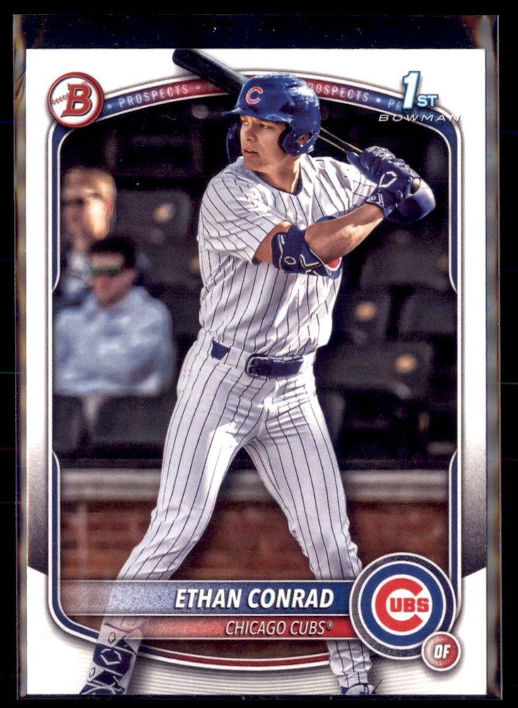2025 Bowman Draft Paper 1st Ethan Conrad Cubs BD-17 5 card lot