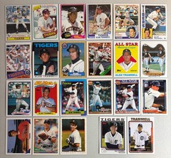 Trammell, Alan instant collection run 23 diff card Topps lot 1979 – 1995 + MGRS