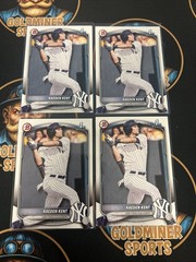 2025 Bowman Draft Kaden Kent BD-65 4 Card Lot Yankees