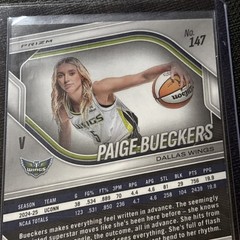 2025 Panini Prizm WNBA – Paige Bueckers White Seismic Rookie Variation #147