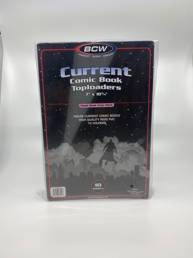 BRAND NEW BCW Current Comic Book Toploaders 7x 10 3/4 (10 per pack)