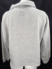 NEW Boston Red Sox Soft As A Grape Gray Collared V-Neck Sweatshirt Women&rsquo;s M