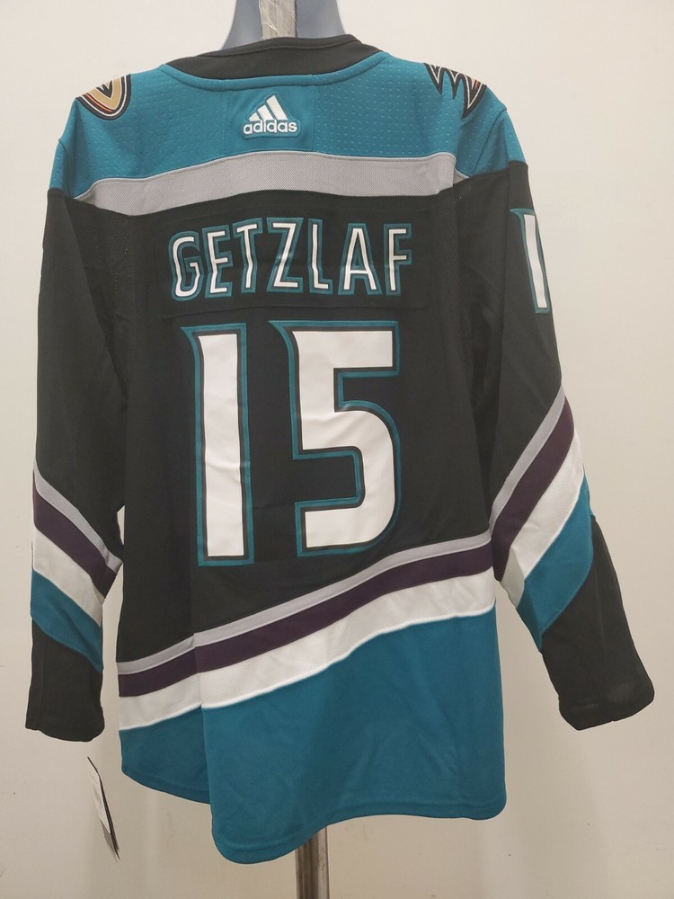 New Anaheim DUCKS Ryan Getzlaf Mens Adidas Jersey Black Size (42) XXS $225