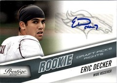 2010 Prestige Draft Picks Rights Autographs #240 Eric Decker Auto /199 – FB