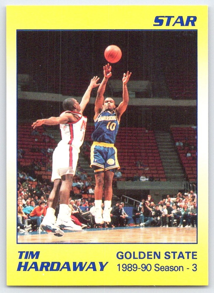 1990-91 Star Tim Hardaway #6 Golden State Warriors