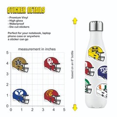 Top 25 NCAA Football Teams Vinyl Stickers | College Football Powerhouses Set