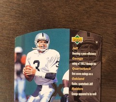 1998 SPX Gold Jeff George #32 Grand Finale /50 Die-Cut Hologram Raiders