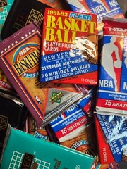 Lot of 55+ Vintage Basketball Cards In Factory Sealed Unopened NBA Packs Jordan