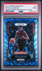 2023 Pascal Siakam Monopoly Boardwalk Blue Tiger Stripe POP 1! 🔥 Case Hit