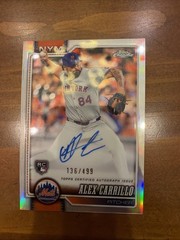 2026 Topps Chrome MLB New York Mets Alex Carrillo Rookie AUTO /499