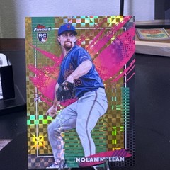 2026 Topps Finest RARE Nolan McLean Gold X-Fractor /50 RC New York Mets