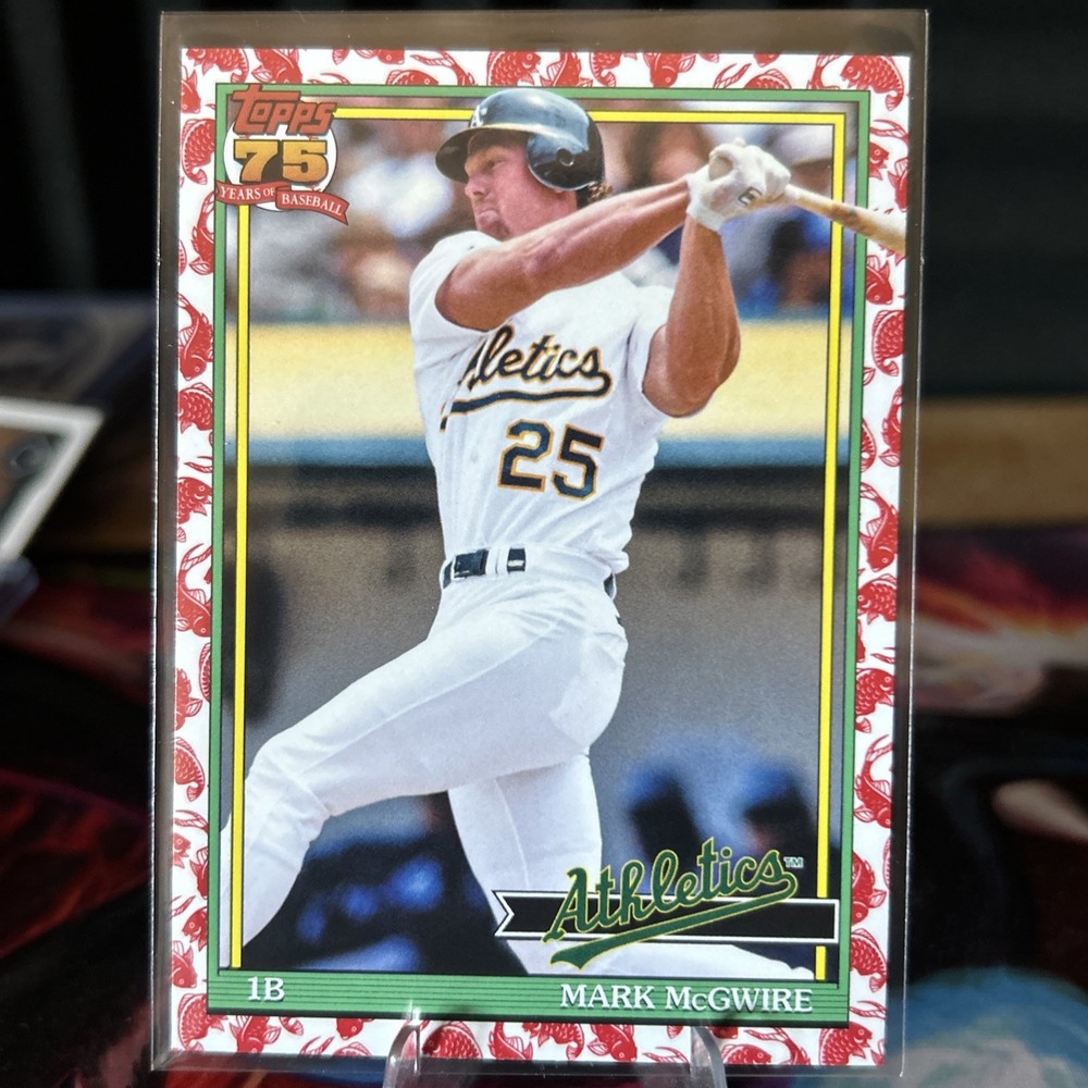 2026 Topps Series 1 Japan Baseball #T91-44 Mark McGwire Koi Fish SP