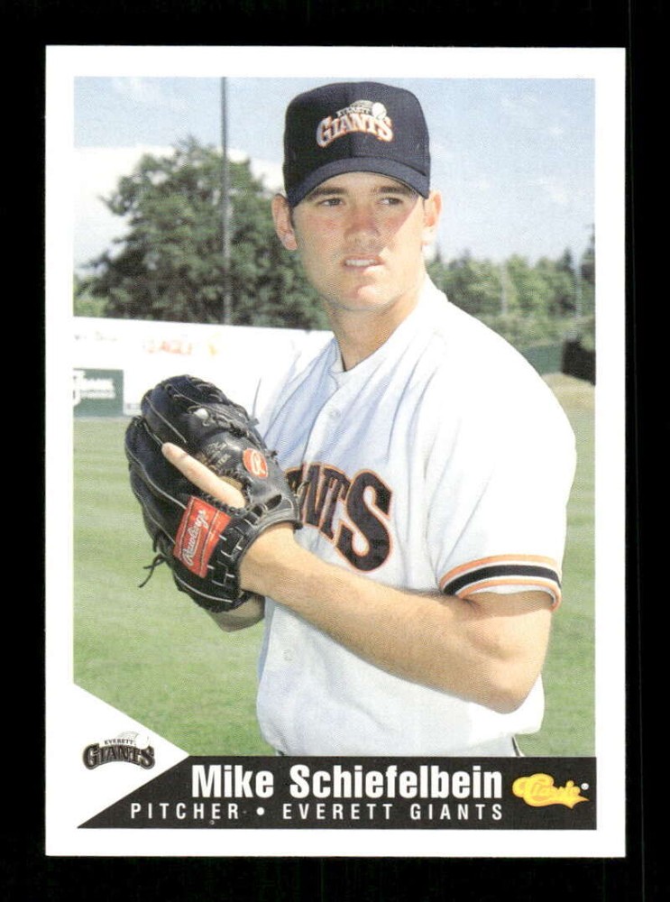 1994 Classic Best Everett Giants 25 Mike Schiefelbein ssp super short print BXCP