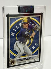 Christian Yelich Custom novelty art Handmade Milwaukee Brewers patch CARD