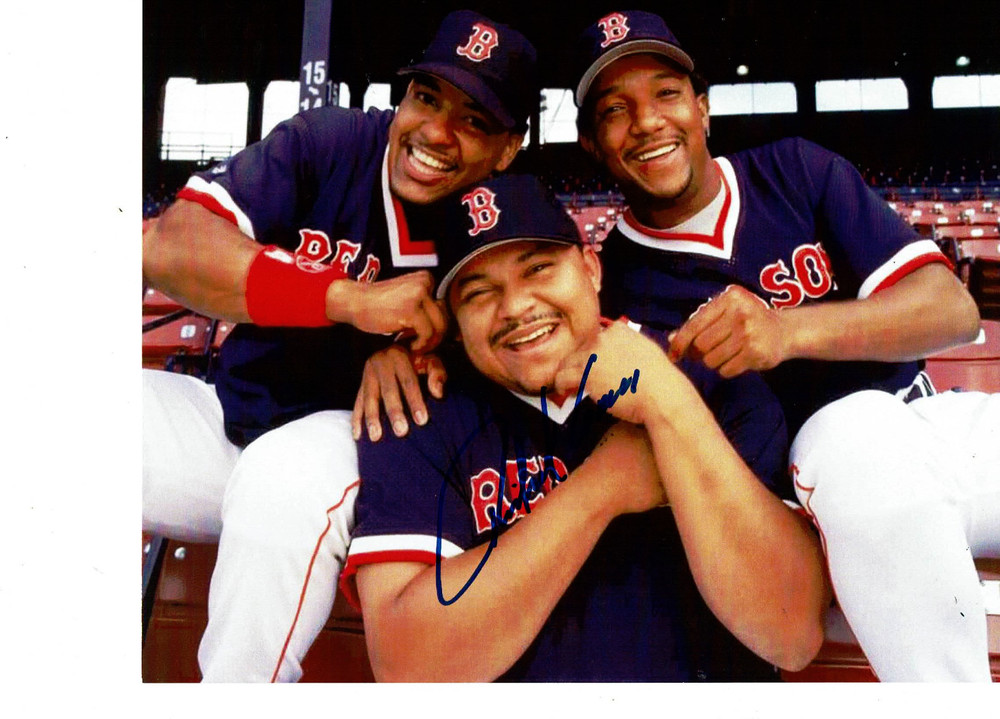 Boston Red Sox&rsquo;s Rich Garces “el Guapo “autographed 8×10 with Manny & Pedro **
