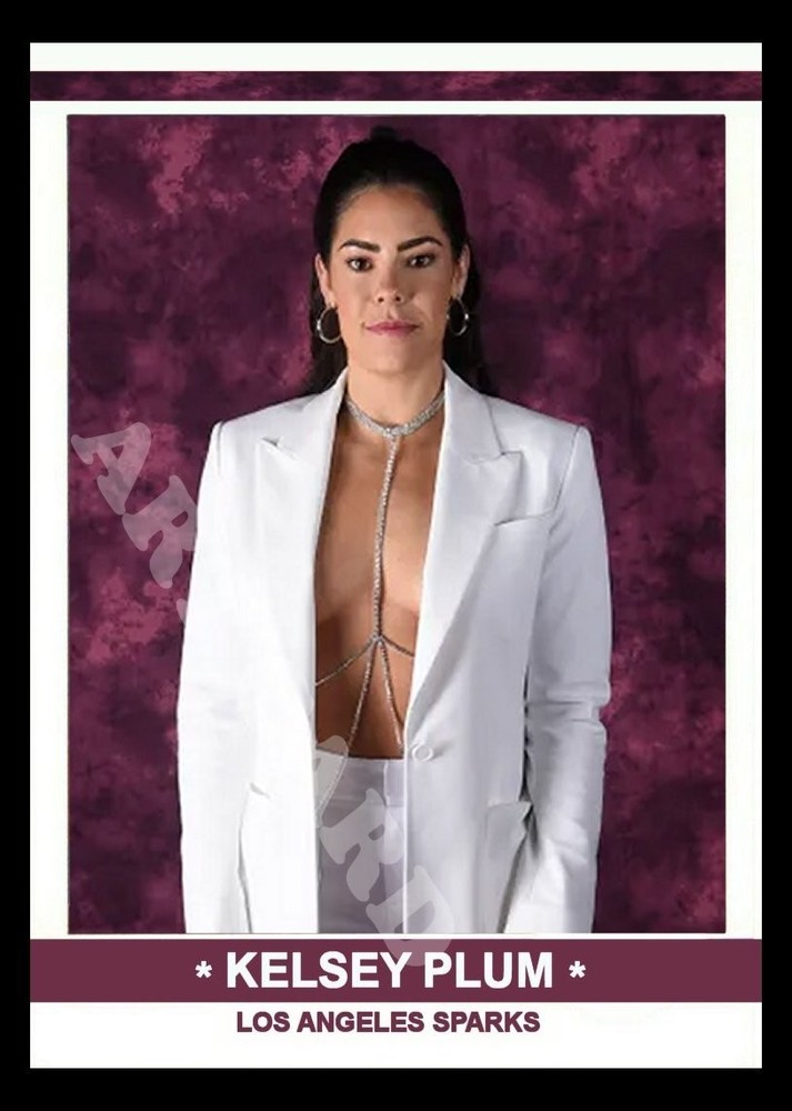 Kelsey Plum Sparks Art Card Blank Back