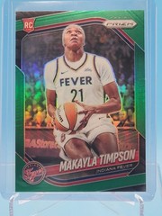 2025 Panini Prizm WNBA Makayla Timpson (RC) #14 Green Prizm SP Indiana Fever