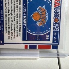 2024-25 NBA Hoops #207 Josh Hart Green Scope Premium #&rsquo;d16/25 New York Knicks