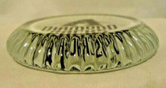 MLB ARIZONA DIAMONDBACKS CLEAR GLASS PAPERWEIGHT 3 3/4&Prime; DIAMETER
