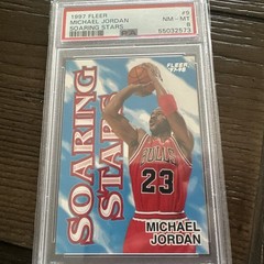 1997 Fleer MICHAEL JORDAN Soaring Stars #9 PSA 8 NBA Bulls GOAT