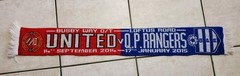 MANCHESTER UNITED VS. QUEENS PARK RANGERS QPR 2014-15 FOOTBALL SOCCER SCARF