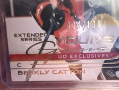 UD EXCLUSIVES YG Extended Young Guns GOLD CHECKLIST limited to 38/100