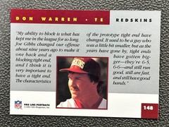 1991 Pro Line Portraits – Don Warren #148