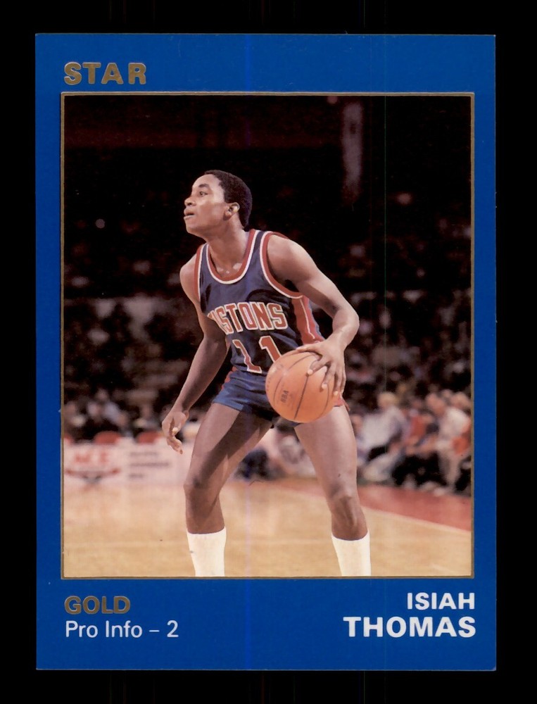 1990-91 STAR GOLD /1500 ISIAH THOMAS #33 PRO INFO 2 DETROIT PISTONS HOF