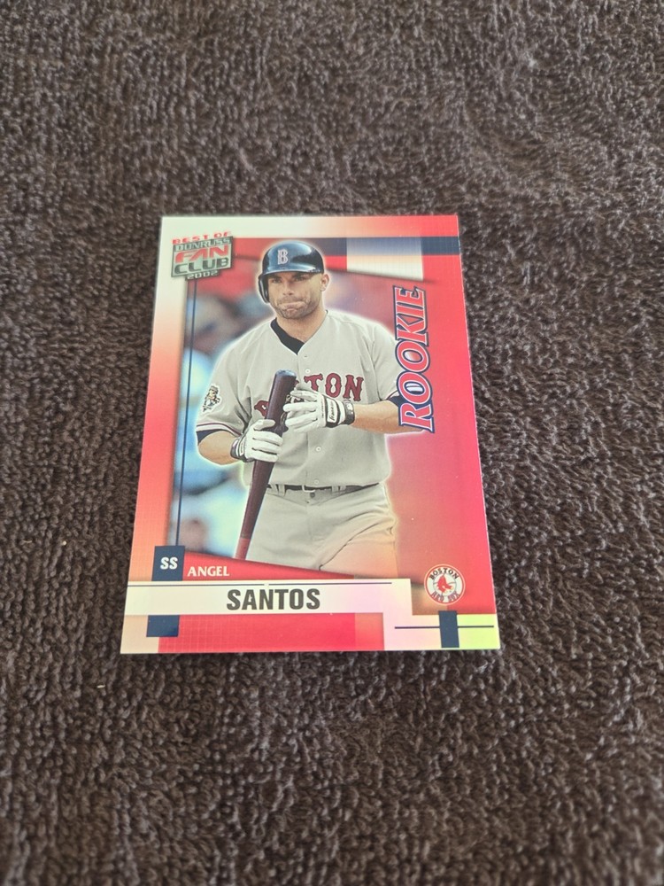 2002 Donruss Best Of Fan Club Angel Santos Rookie Card #202 1202/1350