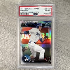 2016 Bowman Draft Gavin Lux Chrome Refractor #BDC-67 Dodgers PSA 10 GEM MINT