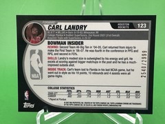 CARL LANDRY 2007-08 Bowman Chrome ROOKIE #2540/2999 (#123) – NM/MT – Rockets