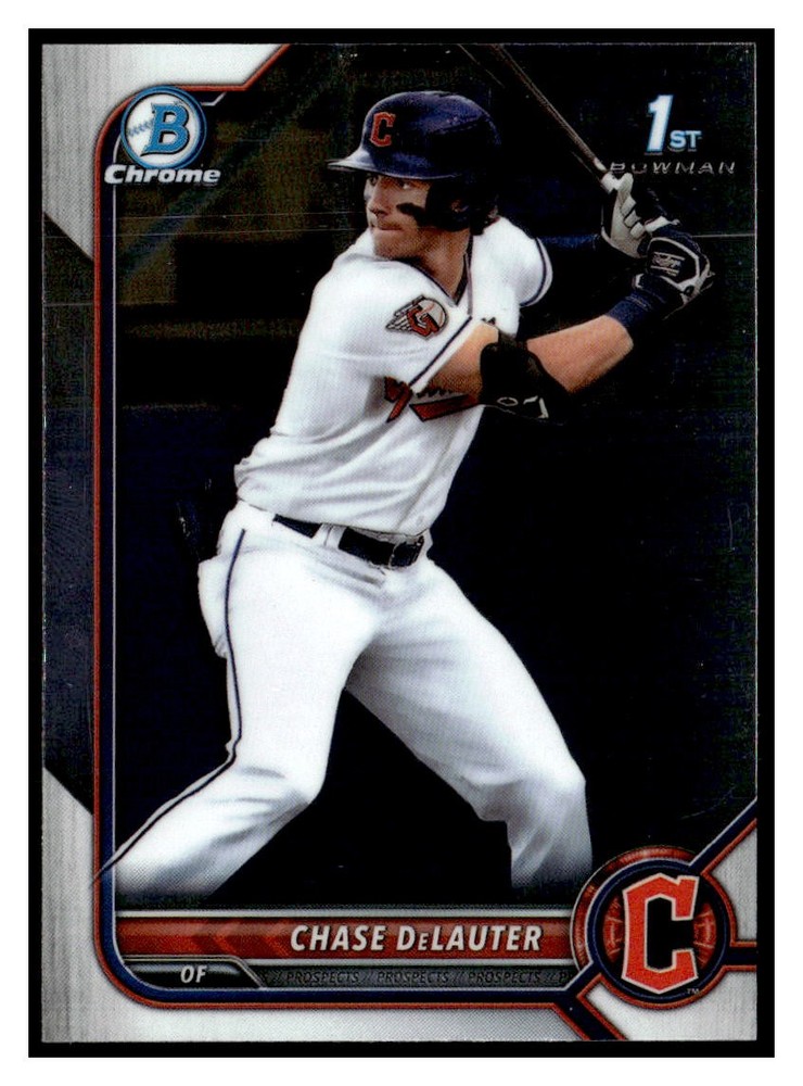 2022 Bowman Chrome Draft #BDC49 Chase DeLauter BOWMAN 1ST GUARDIANS