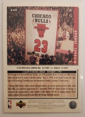 1994-95 Upper Deck Collector’s Choice Michael Jordan #240 Italian Back Bulls