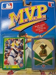 MVP Major League Players Collectible Pin 1990 Sandberg Grace CUBS NEW Free Ship