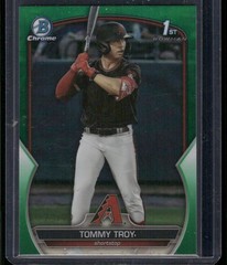 2023 Bowman Draft #BDC-103 Tommy Troy Chrome Green Refractor #/99