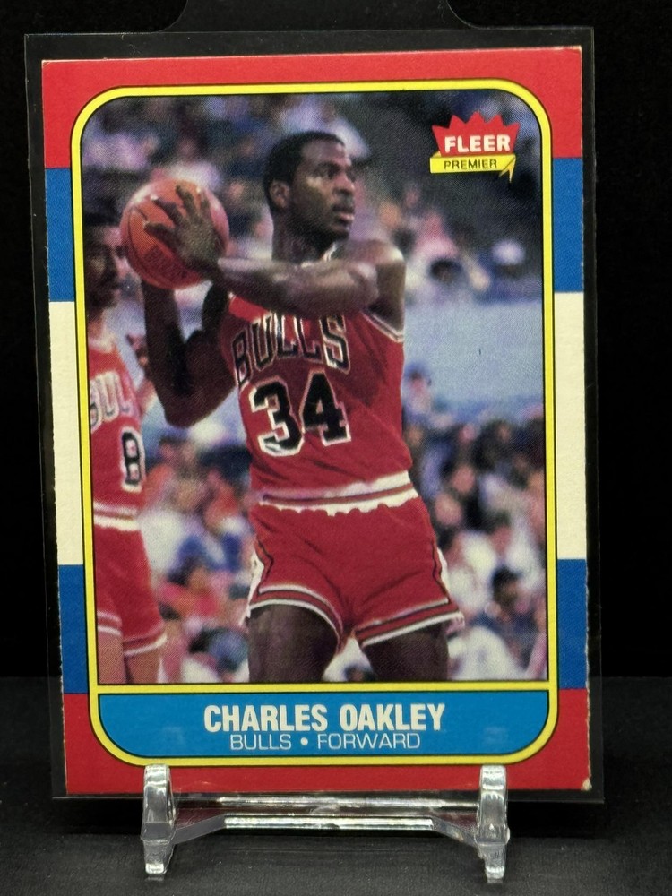 Charles Oakley Rookie 1986-87 Fleer #81 RC Chicago Bulls