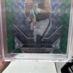 Panini 2023 Mosaic Football C.J. Stroud Rookie #292 Green Mosaic Prizm Texans