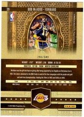 2009-10 Court Kings Jumbo Boxtoppers #39 Bob McAdoo #293/349