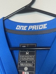 Nike Engineered NFL Detroit Lions Hutchinson #97 Jersey Medium Blue Silver White