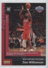 2019-20 Panini Instant /5629 Zion Williamson #76 Rookie RC lb9