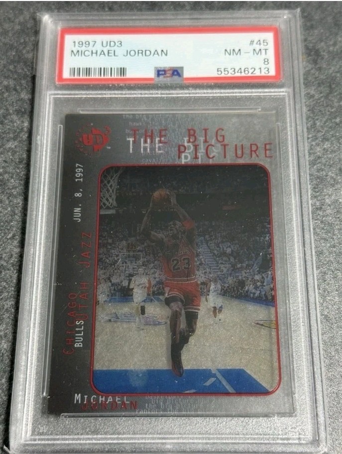 Rare ACETATE Michael Jordan 1997 Upper Deck UD3 Graded PSA 8 Near Mint Bulls