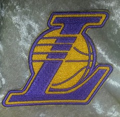 Los Angeles Lakers Kobe Bryant 3.5&Prime; Iron On Embroidered Patch~ Free Tracking!
