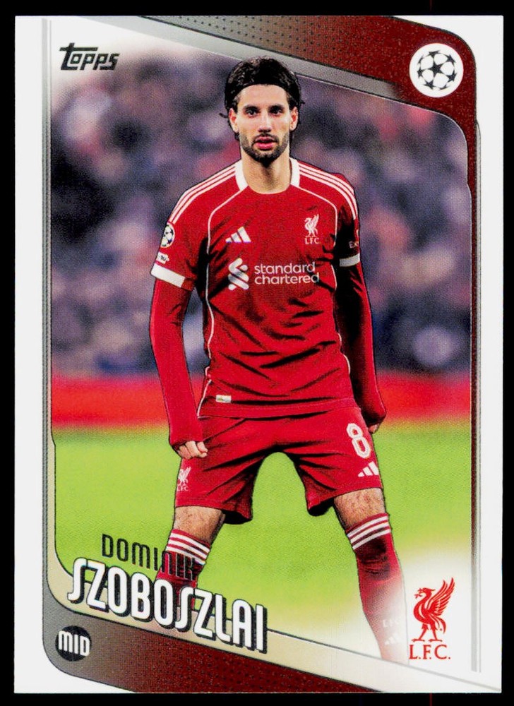 2025-26 Topps UEFA Club Competitions Dominik Szoboszlai 78 Liverpool