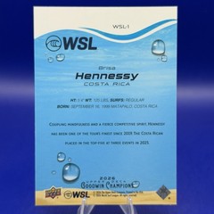 2026 Upper Deck Goodwin Champions Brisa Hennessy WSL #WSL-1 Surfing