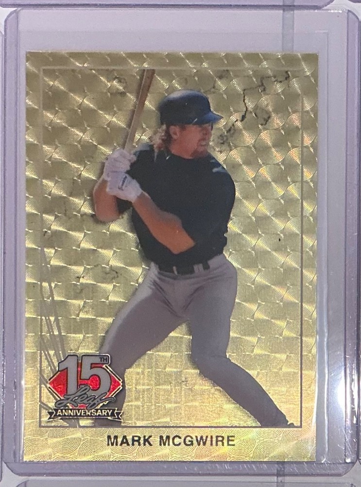 2025 Leaf 15th Anniversary Mark McGwire Super Prismatic Gold Proof 1/1