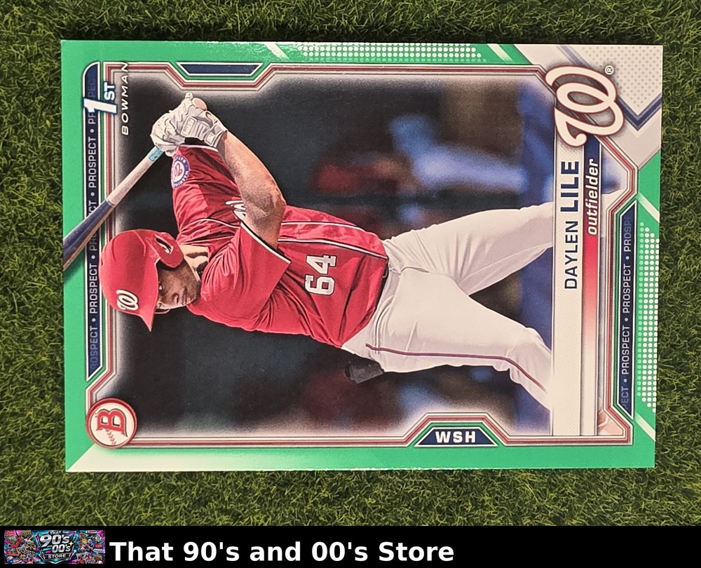 2021 Bowman Draft DAYLEN LILE #BD-18 GREEN /99