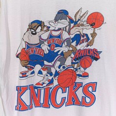 90s Reprint New York Knicks White short sleeve Unisex T shirt Men Women