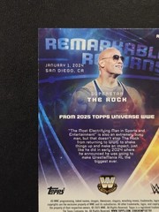 2025 Topps Universe WWE The Rock Remarkable Returns WWE Legends #RRE-1