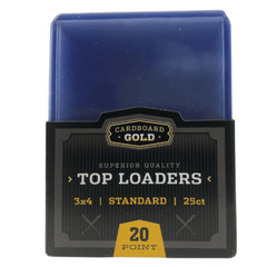 100 (4 Packs) Cardboard Gold 3×4 Topload Standard Size Card Holders Top Loaders